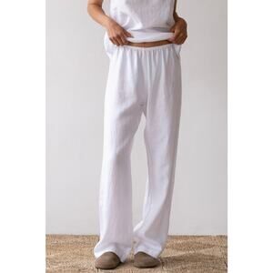 DONNI. The Linen Simple Pant - S Powder